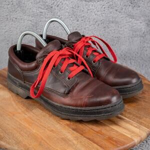TIMBERLAND Men Oxfords 64382 Brown Size 8.5 M Leather Lace-Up Shoes Waterproof